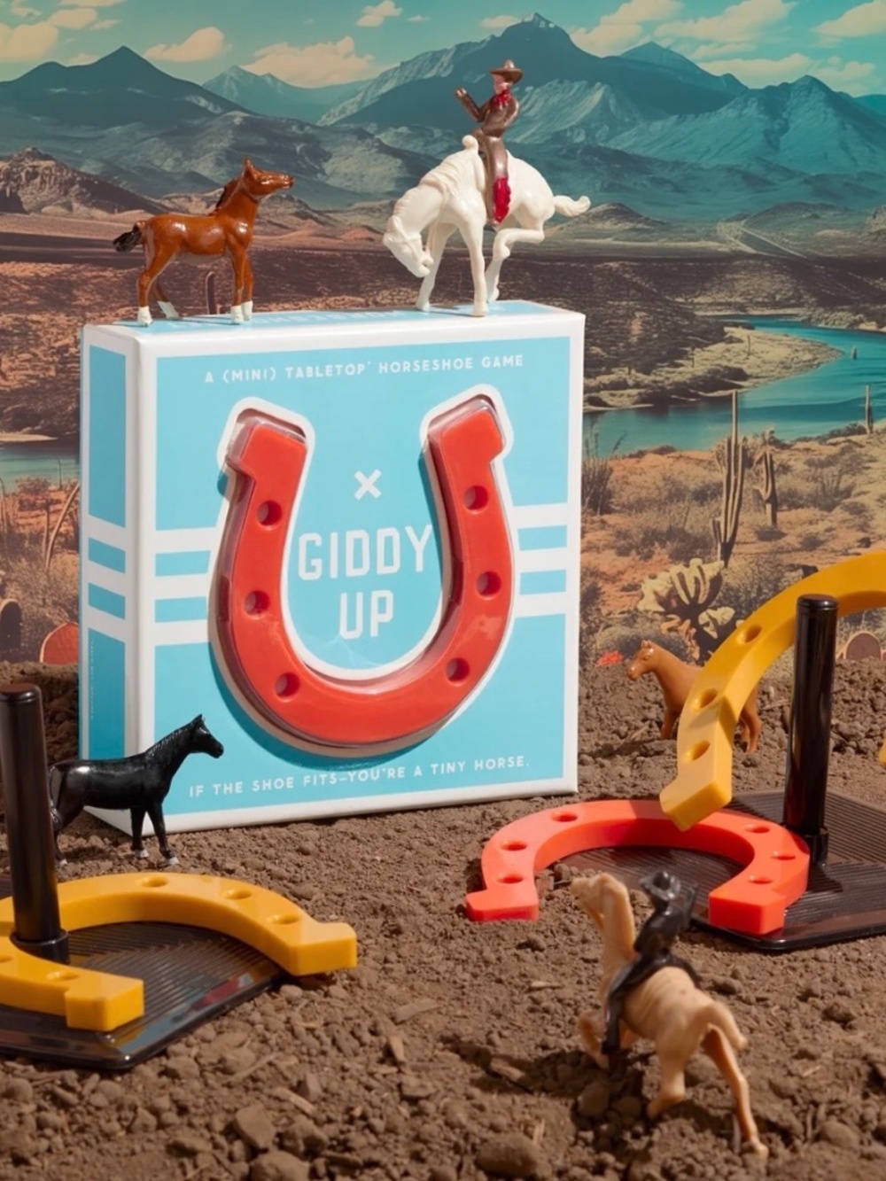 "GIDDY UP" Horseshoe Tabletop Mini/Minature Inside game Brass Monkey Games (NEW)